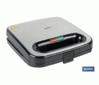 Sandwichera | Revestimiento antiadherente | Compartimentos para 2 sándwiches | Potencia: 750 W | Medidas: 23,7 x 23,3 x 9 cm