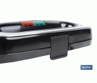 SANDWICHERA COLOR ACERO /NEGRA 750 W 23.7 X 23.3 X 8 CM