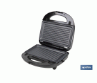 SANDWICHERA MULTIUSOS,GRILL Y GOFRERA 3 EN 1 PLACAS INTERCAMBIABLES  750W 24 X 22,8 X10,9 CM