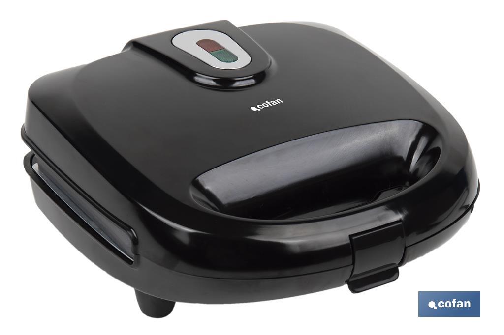 SANDWICHERA MULTIUSOS,GRILL Y GOFRERA 3 EN 1 PLACAS INTERCAMBIABLES  750W 24 X 22,8 X10,9 CM