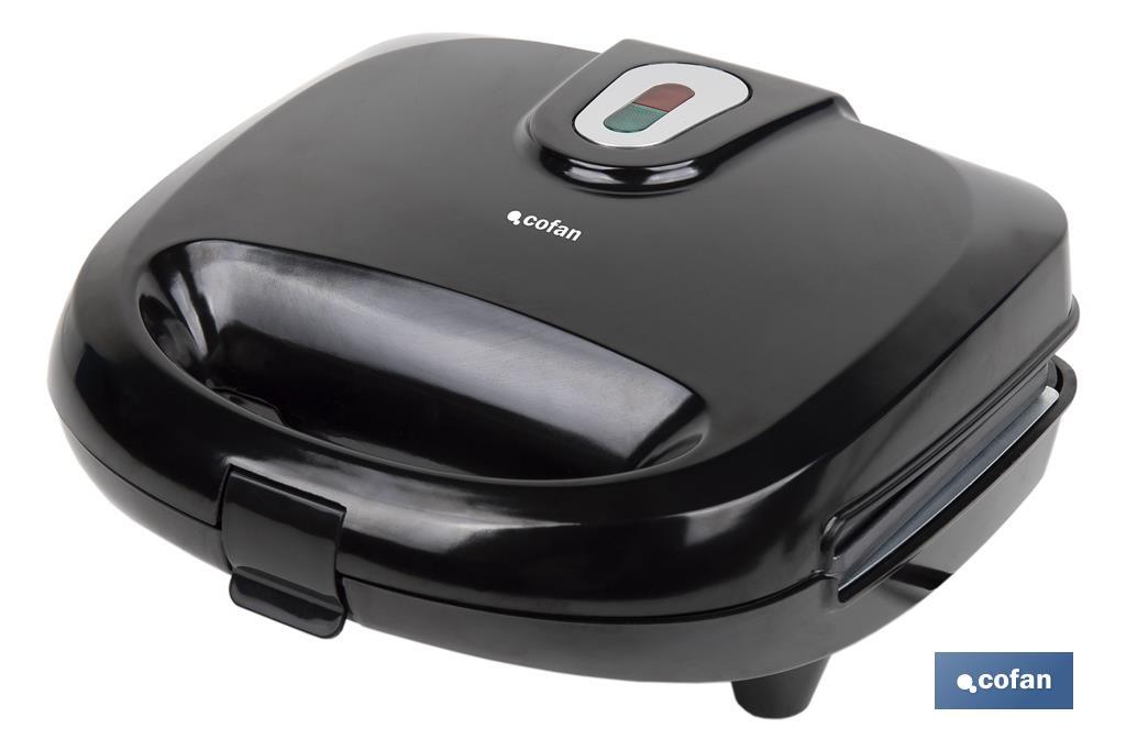 SANDWICHERA MULTIUSOS,GRILL Y GOFRERA 3 EN 1 PLACAS INTERCAMBIABLES  750W 24 X 22,8 X10,9 CM