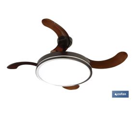 Ventilador de techo con 4 aspas plegables | 6 Niveles de velocidad