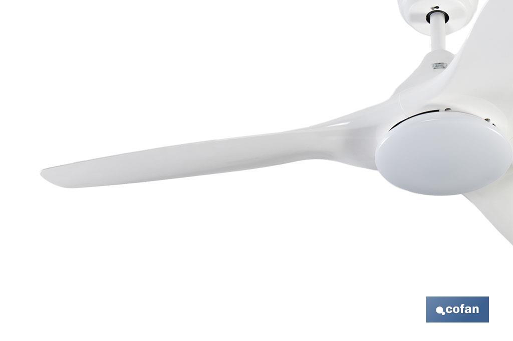 VENTILADOR DE TECHO BLANCO CON LUZ LED 132 CM 55 W