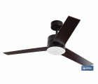 VENTILADOR DE TECHO CON ASPAS EN MADERA Y LUZ LED 132 CM 55 W