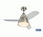 VENTILADOR DE TECHO DE ACERO CON LUZ LED 92 CM 55 W