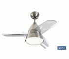 VENTILADOR DE TECHO DE ACERO CON LUZ LED 92 CM 55 W