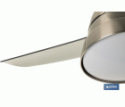 VENTILADOR DE TECHO DE ACERO CON LUZ LED 92 CM 55 W