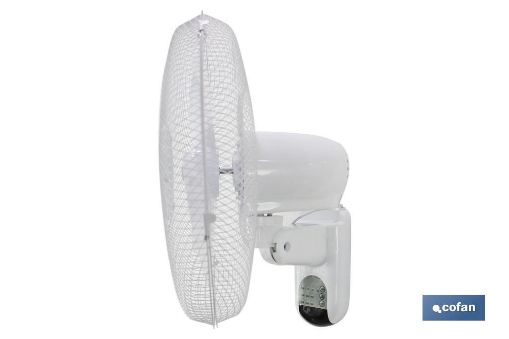 VENTILADOR DE PARED, TEMPORIZADOR, MANDO A DISTANCIA, 50 W
