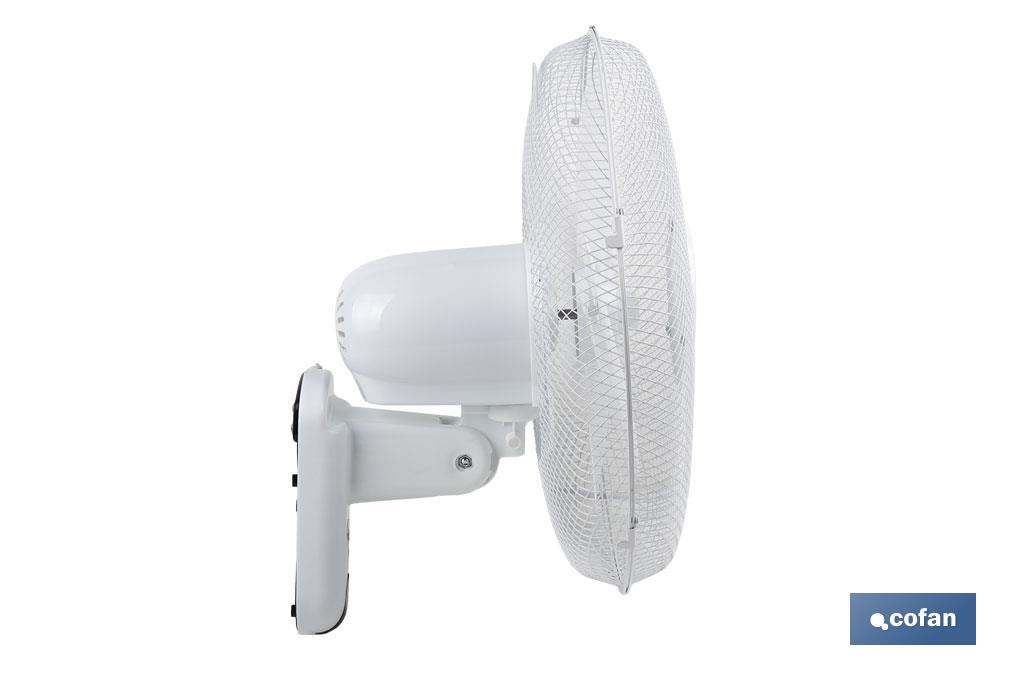 VENTILADOR DE PARED, TEMPORIZADOR, MANDO A DISTANCIA, 50 W