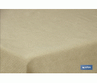 MANTEL ANTIMANCHAS RESINADO CONFECCIONADO 1,40 X1,80 M 50 % ALG 50% POL DORADO