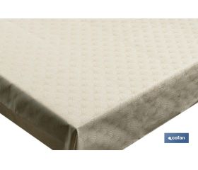 Mantel antimanchas resinado y confeccionado | Protección contra manchas | Material: 50 % de poliéster, 45 % de algodón | Diferentes tamaños