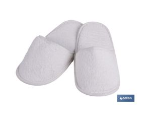 Zapatillas Baño | Modelo Paloma | Color Blanco | 100% algodón | Gramaje 1000 g/m² | Talla M o L