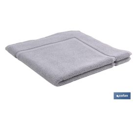 Alfombra de baño Modelo Perlan | Color Gris Perla | 100% Algodón | Gramaje 1000 g/m² | Medidas 60 x 60 cm