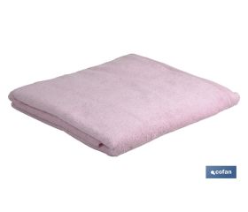 Toalla de tocador | Modelo Flor | Color Rosa Claro | 100% Algodón | Gramaje 580 g/m² | Medidas 30 x 50 cm