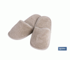 Zapatillas Baño | Modelo Abisinia | Color Beige | 100% Algodón | Gramaje 500g/m² | Talla M o L
