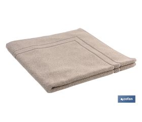 Alfombra Baño | Modelo Abisinia | Color Beige | 100% Algodón | Gramaje 1000g/m² | Medidas 60 x 60 cm