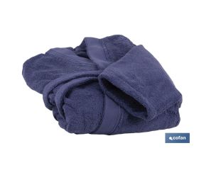 Albornoz | Modelo Marín | Color Azul Marino | 100% Algodón | Gramaje 500g/m² | Varias Tallas