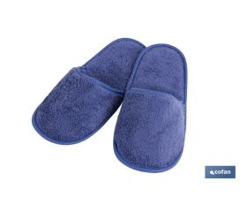 Zapatillas Baño | Modelo Marín | Color Azul Marino | 100% Algodón | Gramaje 500g/m² | Talla M o L