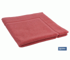 Alfombra de Baño | Modelo Jamaica | Color Coral | 100% Algodón | Gramaje 1000g/m² | Medidas 60 x 60 cm