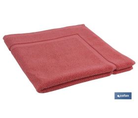 Alfombra de Baño | Modelo Jamaica | Color Coral | 100% Algodón | Gramaje 1000g/m² | Medidas 60 x 60 cm