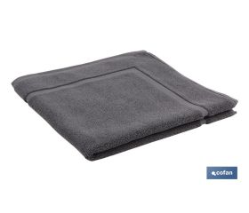 Alfombra Baño | Modelo Piedra | Color Gris Antracita | 100% Algodón | Gramaje 1000g/m² | Medidas 60 x 60 cm