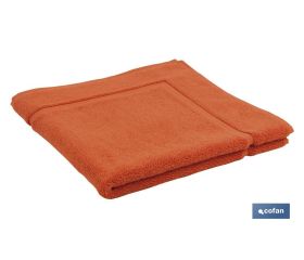 Alfombra Baño | Color Orange | Modelo Amanecer | 100% Algodón | Gramaje 1000g/m² | Medidas 60 x 60 cm