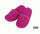 Zapatillas de Baño | Color Fucsia | Modelo Primavera | 100% Algodón | Gramaje 500g/m² | Talla M o L
