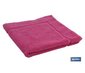 Alfombra Baño | Color  Fucsia | Modelo Primavera | 100% Algodón | Gramaje 1000g/m² | Medidas 60 x 60 cm