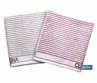 Pack de 2 paños de cocina | Medida 50 x 50 cm | Color Blanco con rayas | Modelo Syrah