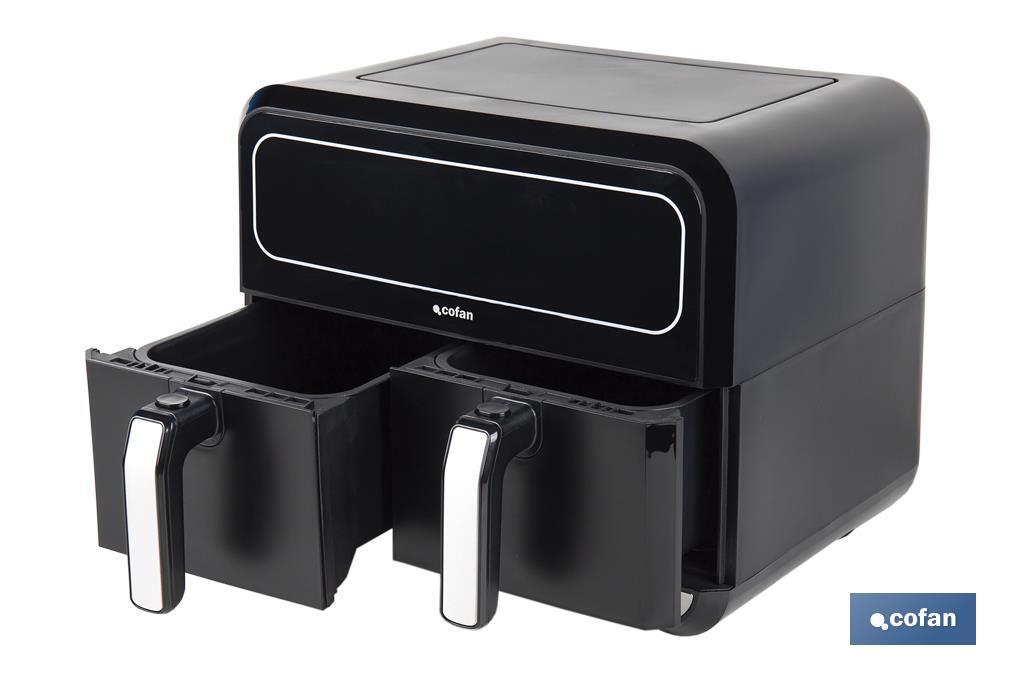 FREIDORA DE AIRE DUAL 8 L 1700 W