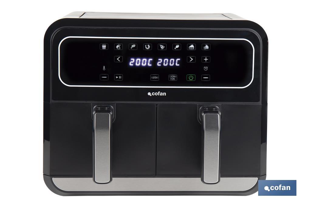 FREIDORA DE AIRE DUAL 8 L 1700 W