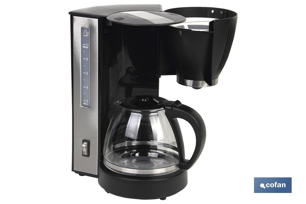 CAFETERA ELÉCTRICA DE GOTEO 870W 10 TAZAS 1.25L