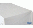 Protector de mesa | Medida 1,40 x 50 m | Material  PVC | Color blanco | Modelo Pureza