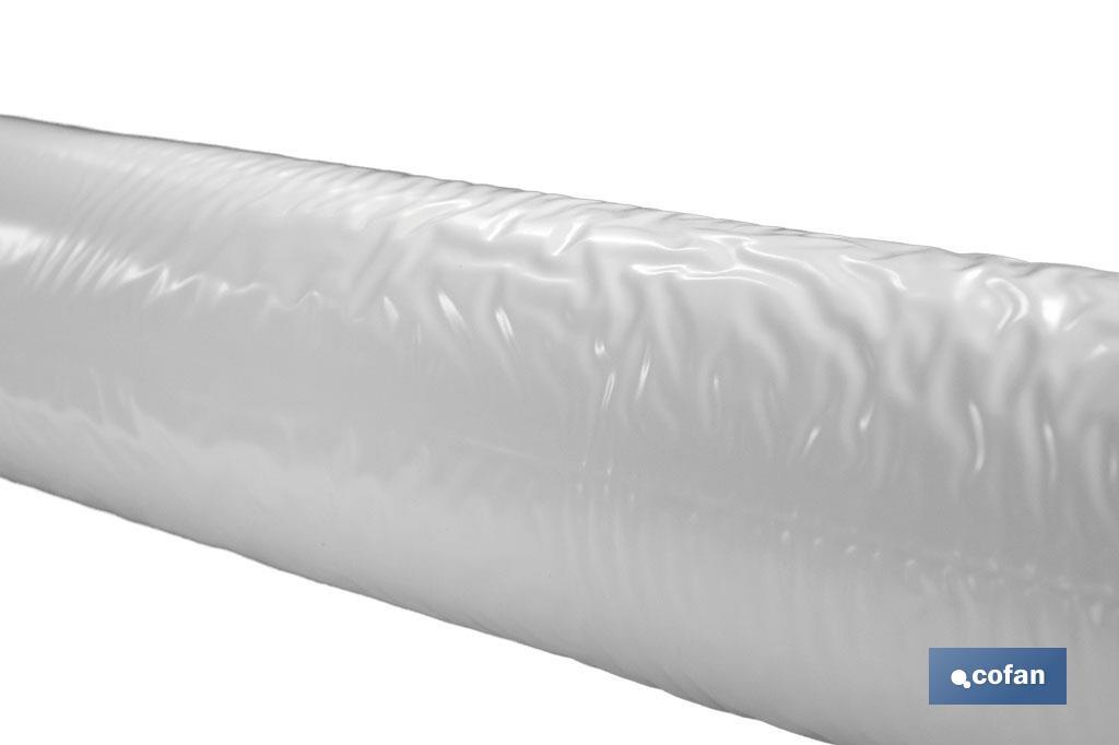 PROTECTOR DE MESA DE  PVC BLANCO 1,40 x 50  m
