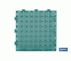 SET DE 4 UDS. LOSETA ALVEOLADA VERDE DE PVC 33 X 33 X 2 CM