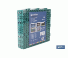 SET DE 4 UDS. LOSETA ALVEOLADA VERDE DE PVC 33 X 33 X 2 CM