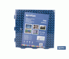 SET DE 4 UDS. LOSETA ALVEOLADA AZUL DE PVC 33 X 33 X 2 CM