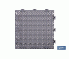 SET DE 4 UDS. LOSETA ALVEOLADA GRIS CLARO DE PVC 33 X 33 X 2 CM