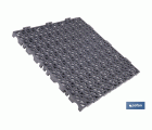 SET DE 4 UDS. LOSETA ALVEOLADA GRIS OSCURO DE PVC 33 X 33 X 2 CM
