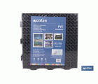 SET DE 4 UDS. LOSETA ALVEOLADA GRIS OSCURO DE PVC 33 X 33 X 2 CM