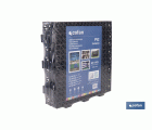 SET DE 4 UDS. LOSETA ALVEOLADA GRIS OSCURO DE PVC 33 X 33 X 2 CM