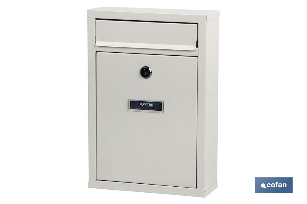 BUZÓN CORREO EXTERIOR BLANCO MODELO LETTER 320X215X85MM