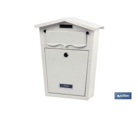 BUZÓN CORREO EXTERIOR NEGRO MODELO GARDEN 360X290X105MM