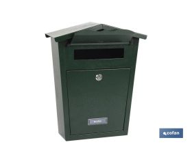 BUZÓN CORREO EXTERIOR NEGRO MODELO GARDEN 360X290X105MM