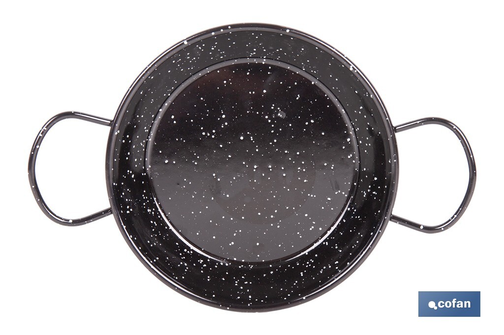 PAELLERA ACERO ESMALTADA Ø10cm