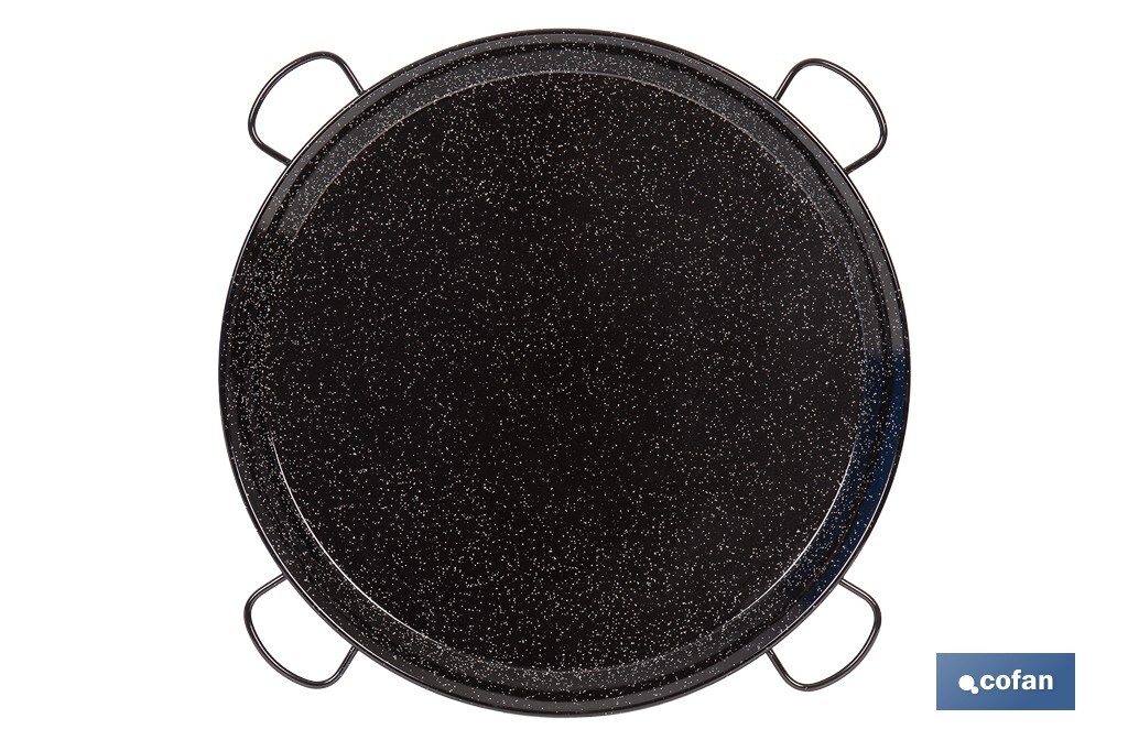 PAELLERA ACERO ESMALTADA Ø80cm (4 asas)