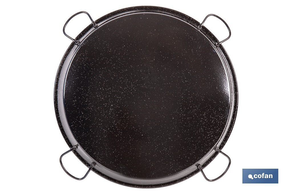 PAELLERA ACERO ESMALTADA Ø80cm (4 asas)