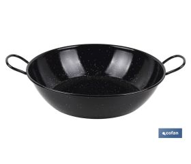 Sartén Honda Esmaltada | Con 2 Asas | Formato Tradicional | Resistente al óxido
