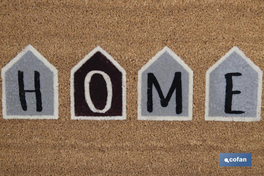 FELPUDO INTERIOR COCO FLOQUEADO 40 X 60 X 1.60 cm (HOME)