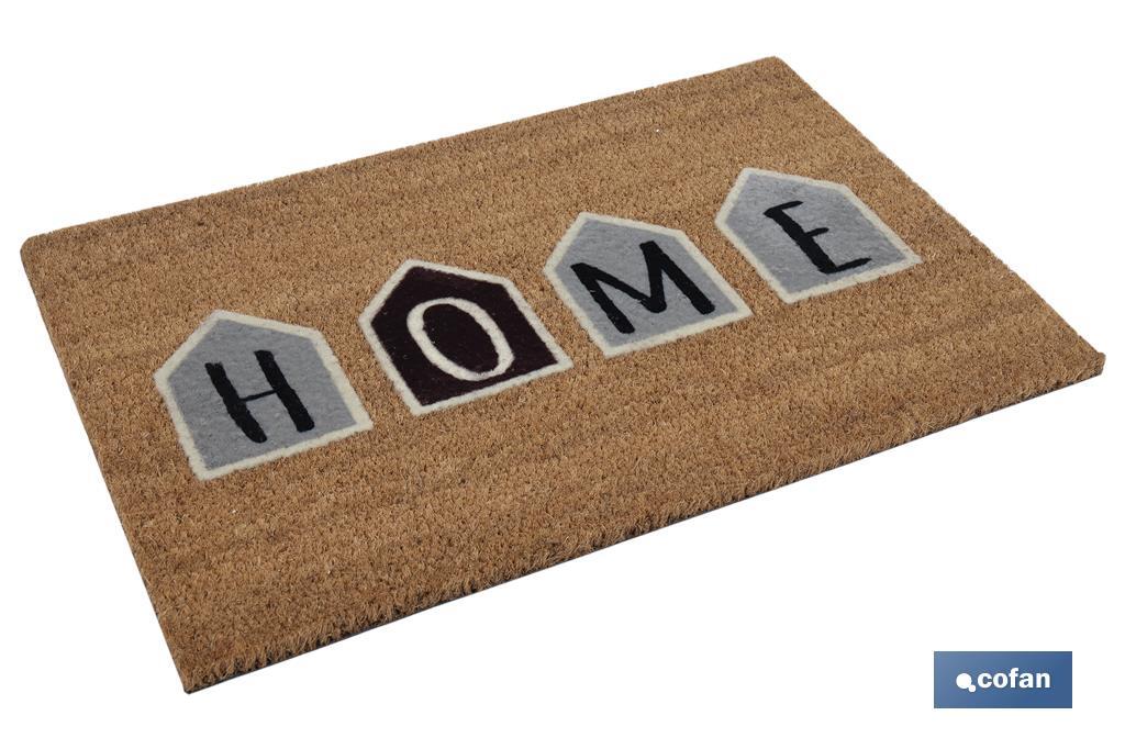 FELPUDO INTERIOR COCO FLOQUEADO 40 X 60 X 1.60 cm (HOME)